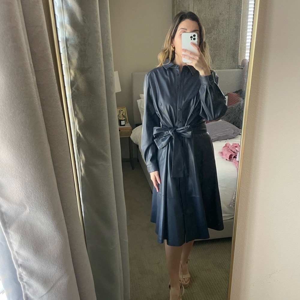NWT Kobi Halperin WYATT DRESS IN NAVY BLUE